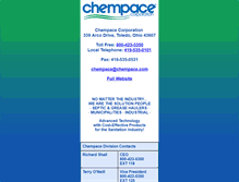 Tablet Screenshot of chempace.com